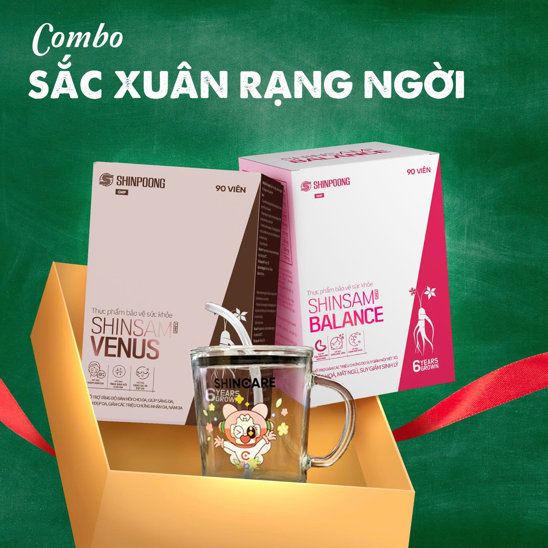 COMBO SẮC XUÂN RẠNG NGỜI - Shinpoong Pharma