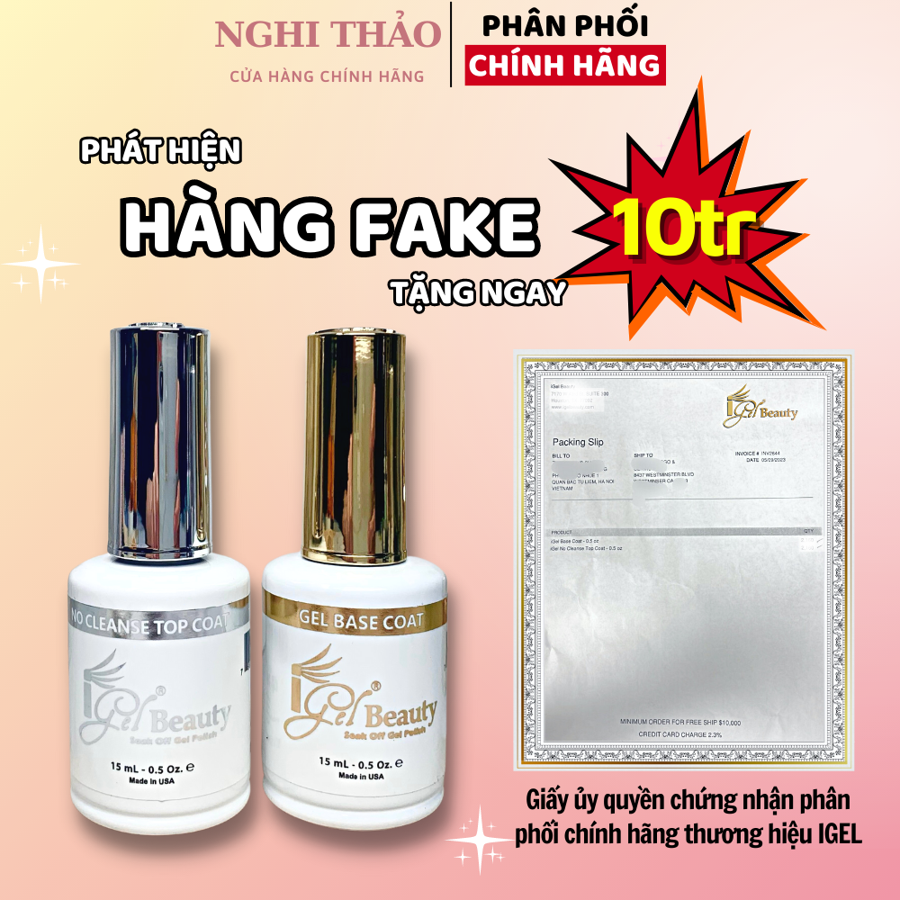 Base top igel chính hãng 15ml