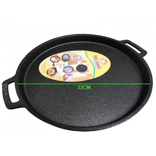 Chảo Gang Làm Bánh Xèo Bò Né Chống Dính Loại Lớn 22CM Dragon