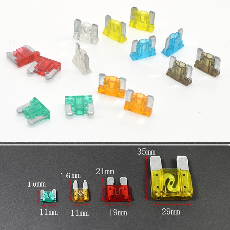 Cầu chì dùng trong xe Oto/Xe máy  Bộ 10 cái loại 5A Chân cụt cỡ size Mini dài 10x11mm.  ( Chân ngắn) THU NHUNG SHOP