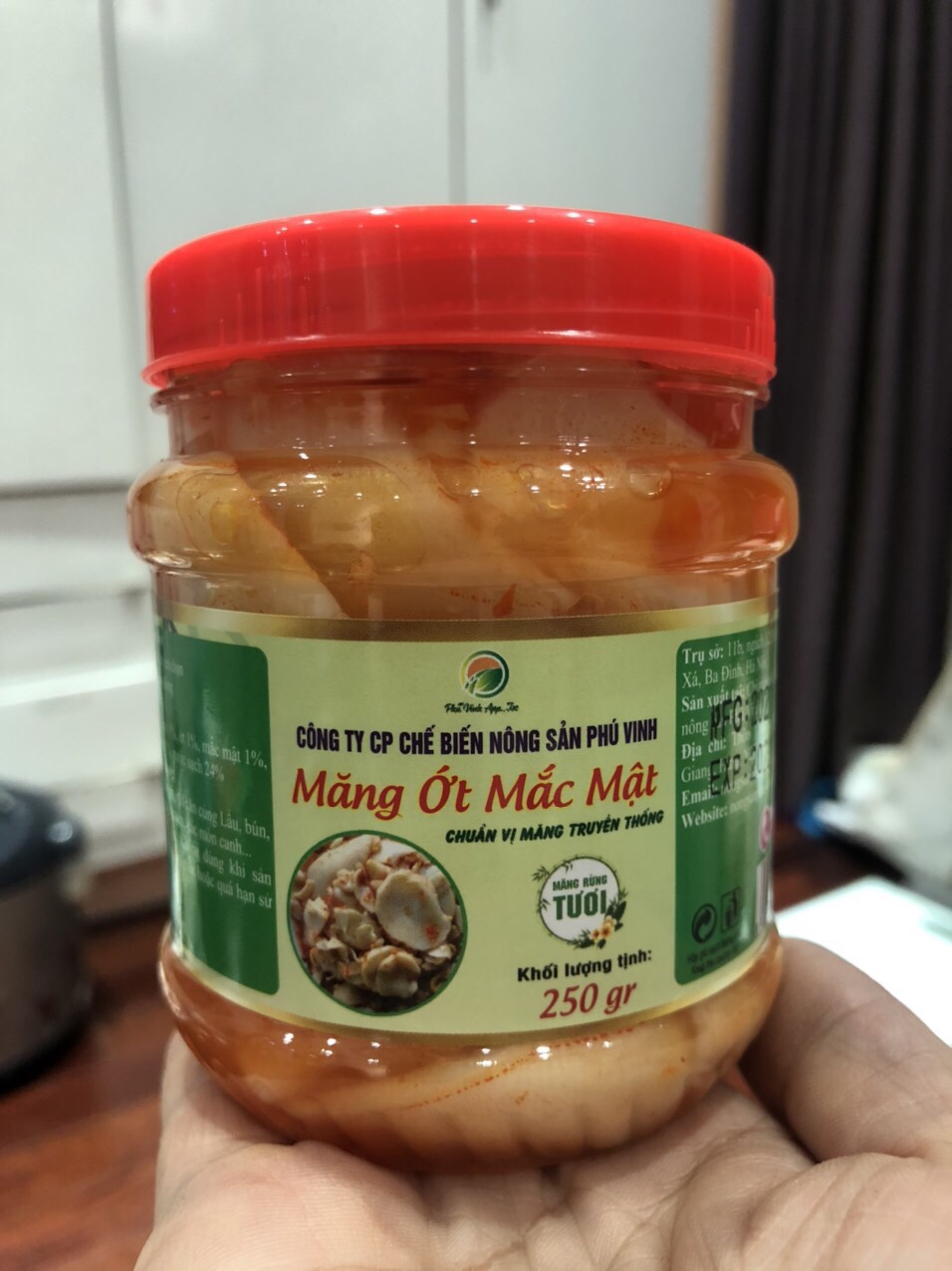COMBO 2 lọ Măng Ớt mắc mật- 250g/ lọ