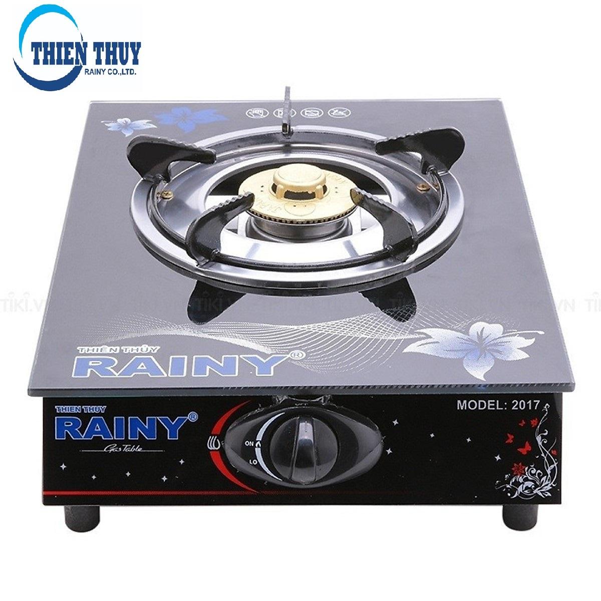 Bếp gas đơn mặt kính chén nhôm rainy - rn-109tt