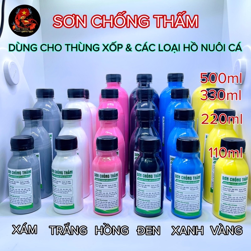 Sơn chống thấm hồ nuôi cá - Sơn chống thấm thùng xốp, khay nhựa, hồ xi măng