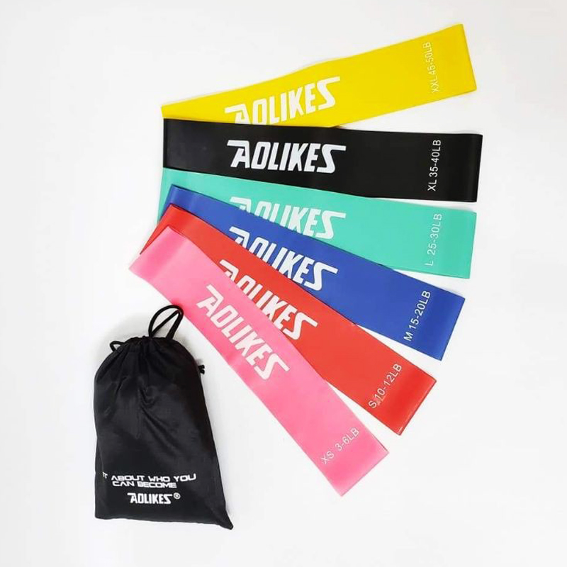[Combo] Dây cao su kháng lực tập mông Miniband Chính hãng Aolikes đàn hồi cực tốt