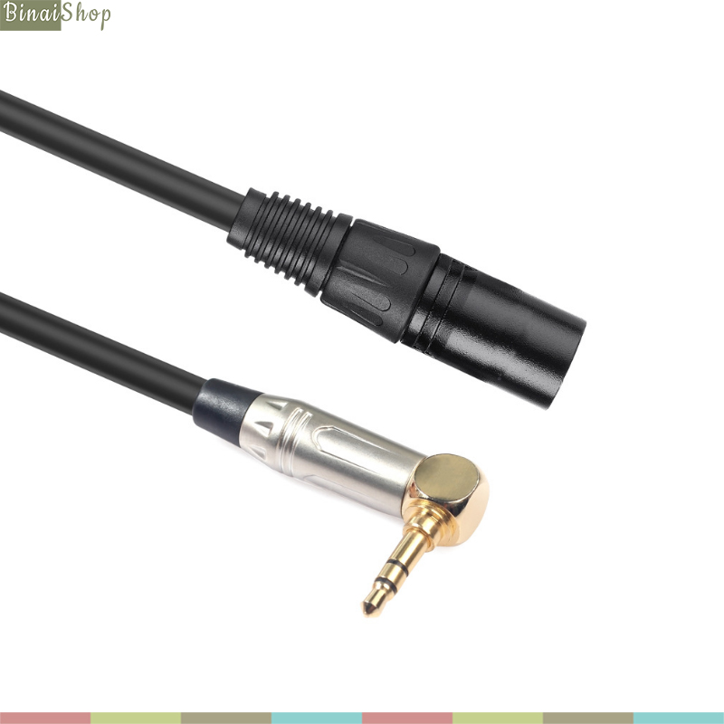 Transhine dc-03 - cáp tín hiệu cho transmitter, kết nối máy quay xlr - 3.5mm, dài 0.3m.