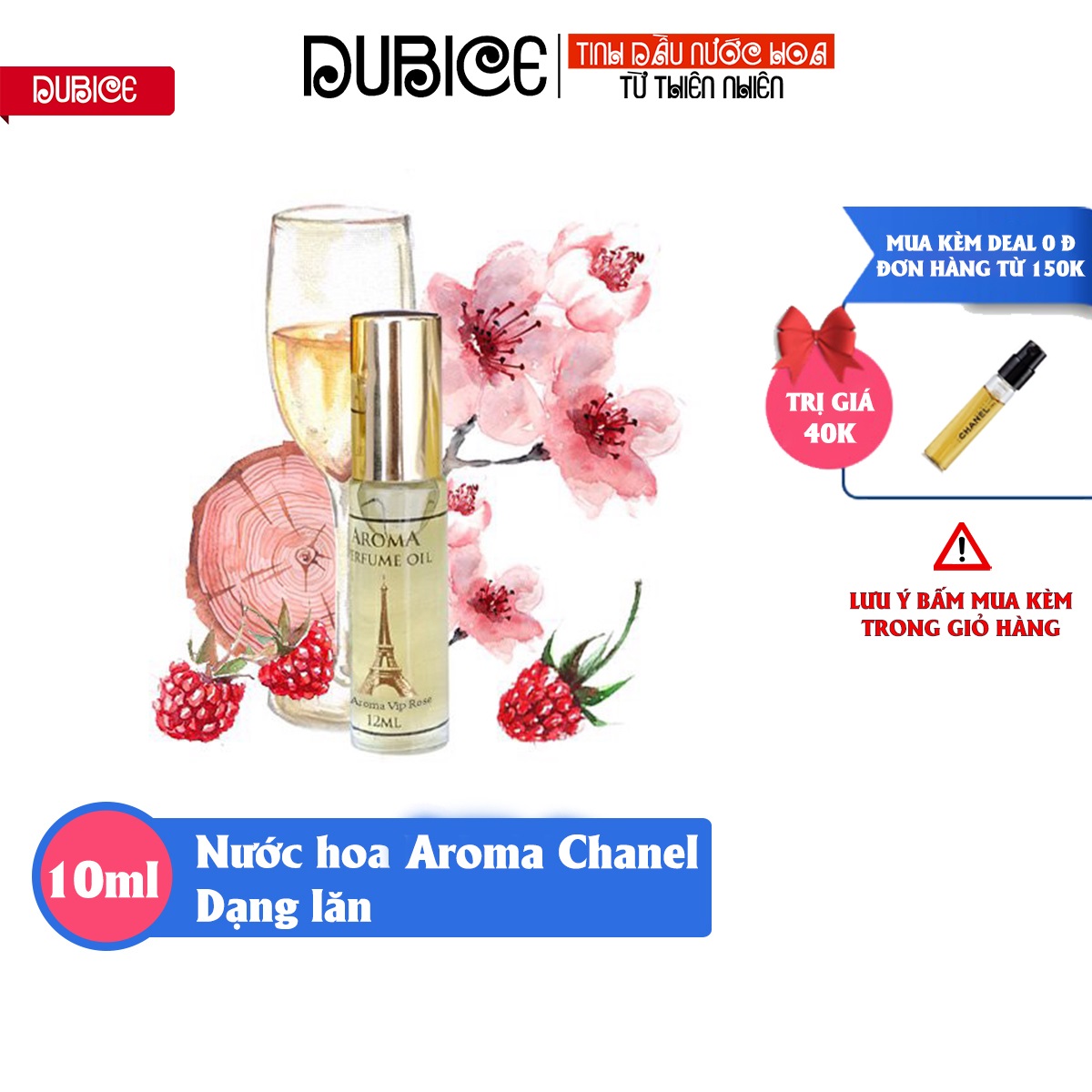Tinh dầu nước hoa Aroma Irish Chanel dạng lăn 10ml