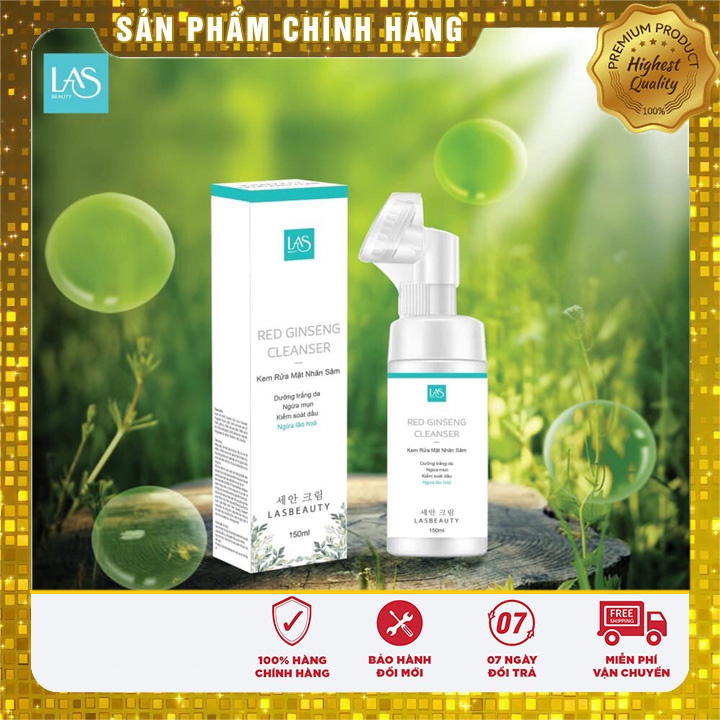Kem rửa mặt nhân sâm las beauty mẫu mới date mới