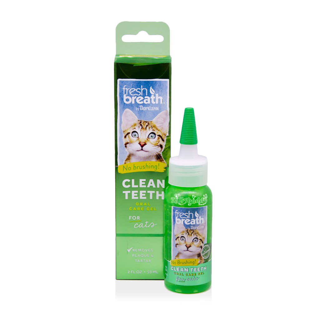 [HCM]Gel làm sạch răng miệng cho mèo Tropiclean Fresh Breath Clean Teeth Oral Care gel 59ml - For Cat