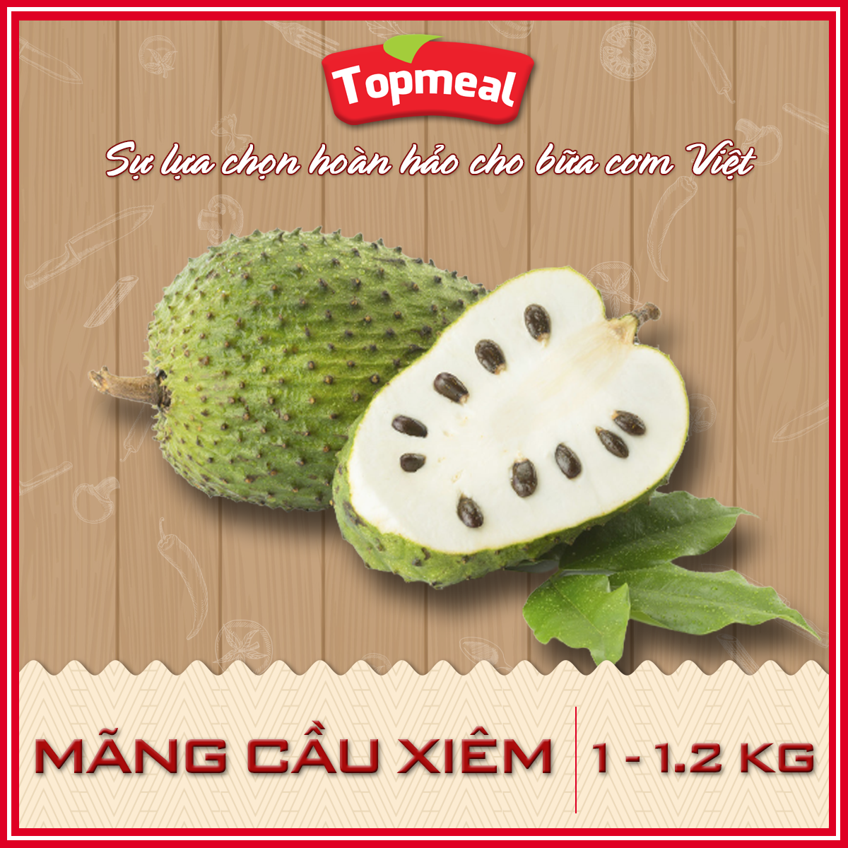 HCM - Mãng cầu xiêm (1 - 1,2 kg) - [Giao nhanh TPHCM]