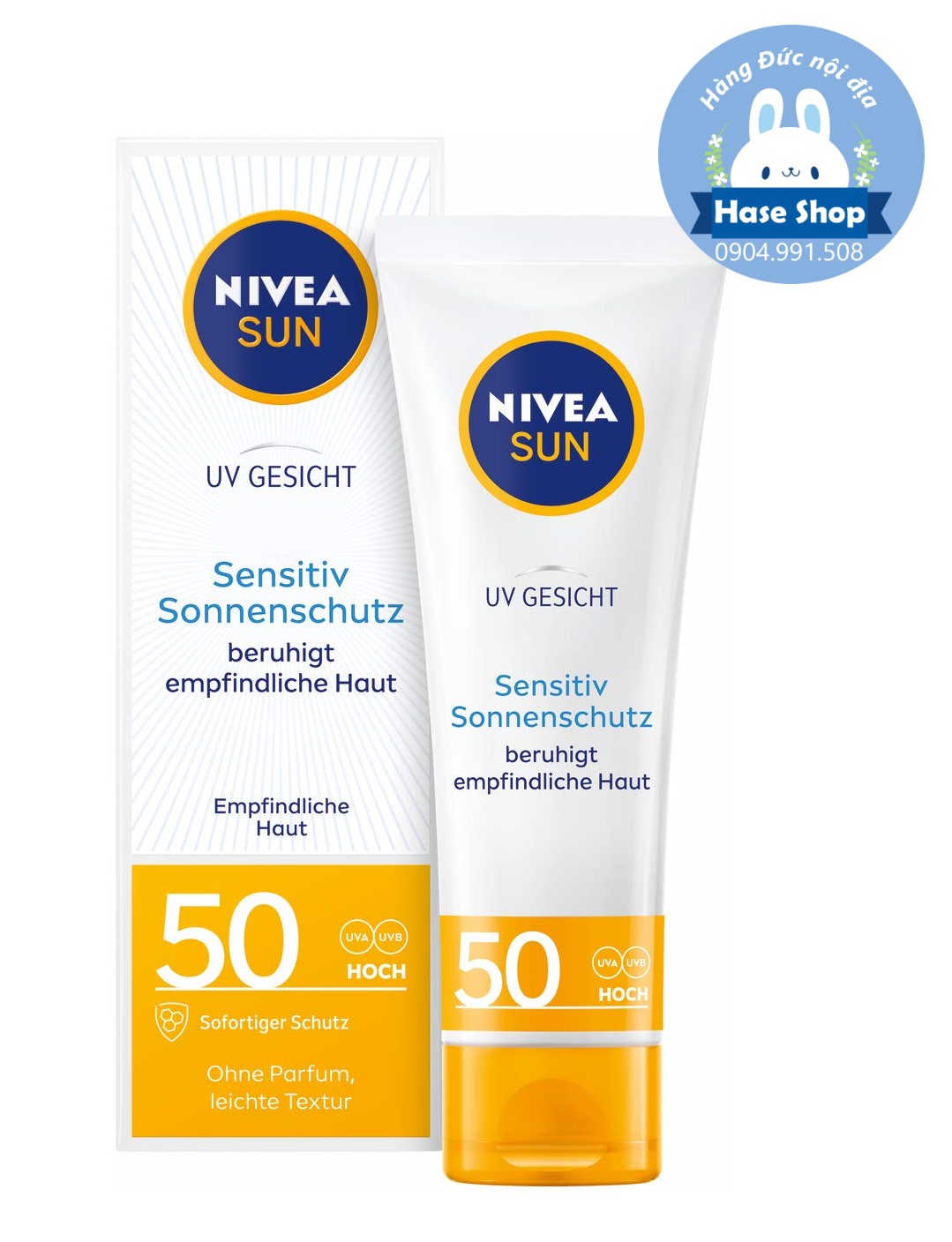 Kem chống nắng nhạy cảm Nivea Sun SPF50+