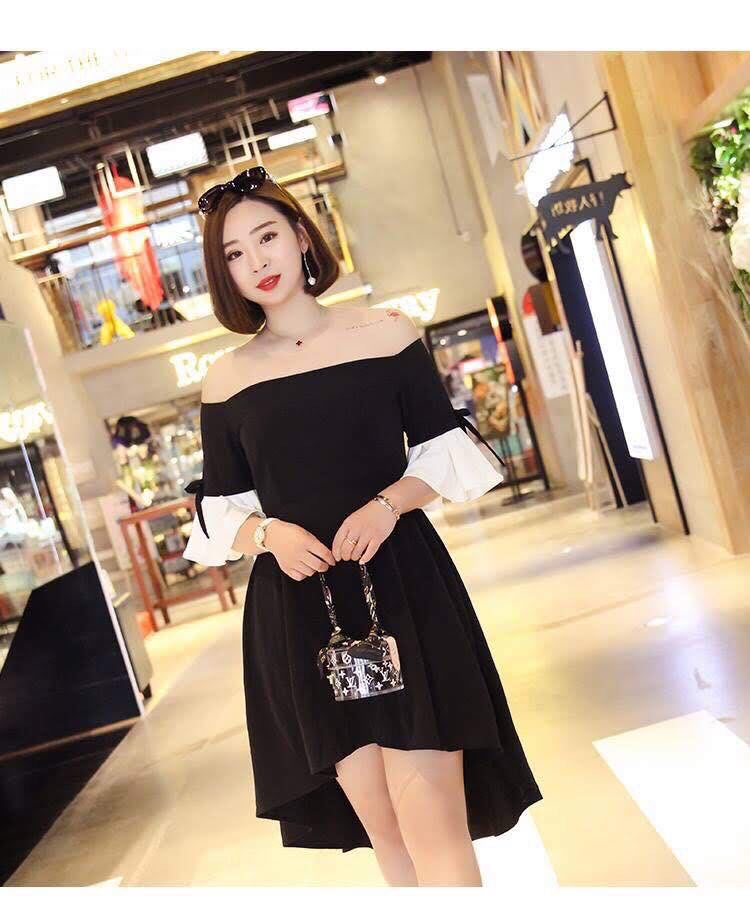 Thanh lý đầm bigsize dự tiệc hở vai