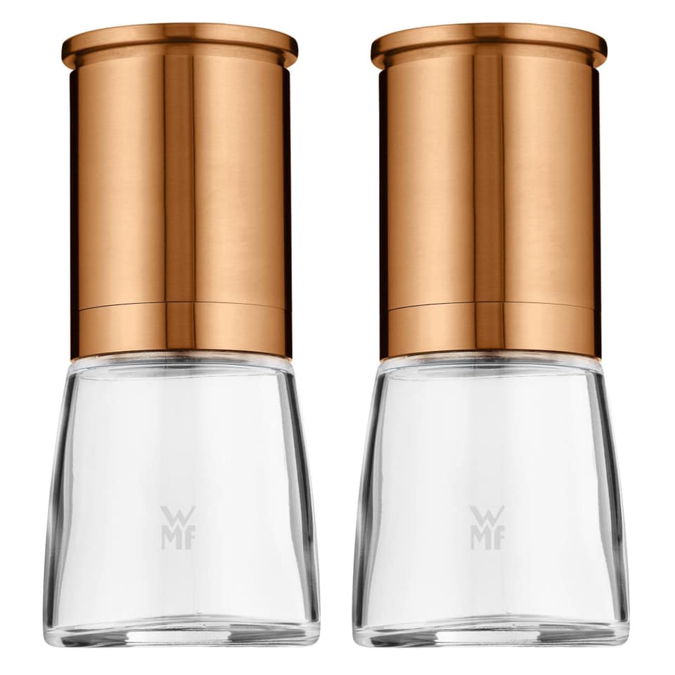 Lọ xay tiêu, xay muối tinh WMF thân thuỷ tinh, nắp inox cực đẹp