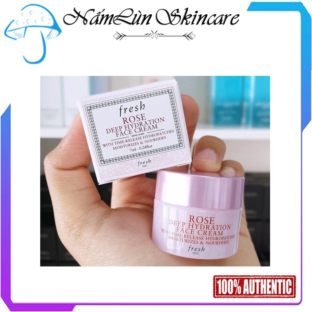 Kem dưỡng fresh rose deep hydration face cream 7ml