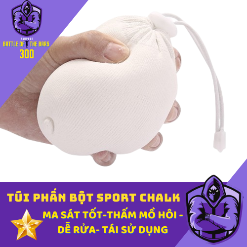 Túi phấn sports chalk làm khô tay, tập gym, street workout, calisthenics - vnbb300