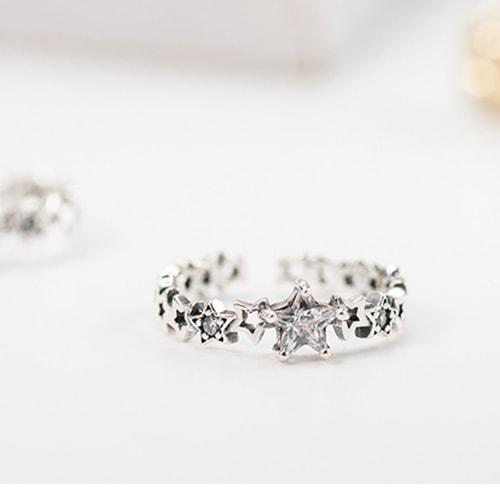 Nhẫn bạc nữ thái s925 nhẫn bạc cao cấp trắng bạc cho phái nữ n-1694 bảo ngọc jewelry
