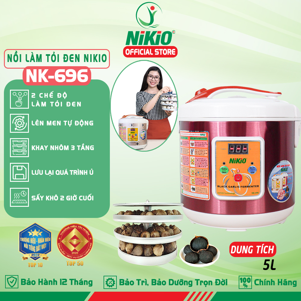 Máy làm tỏi đen gia đình nikio nk-696 6l