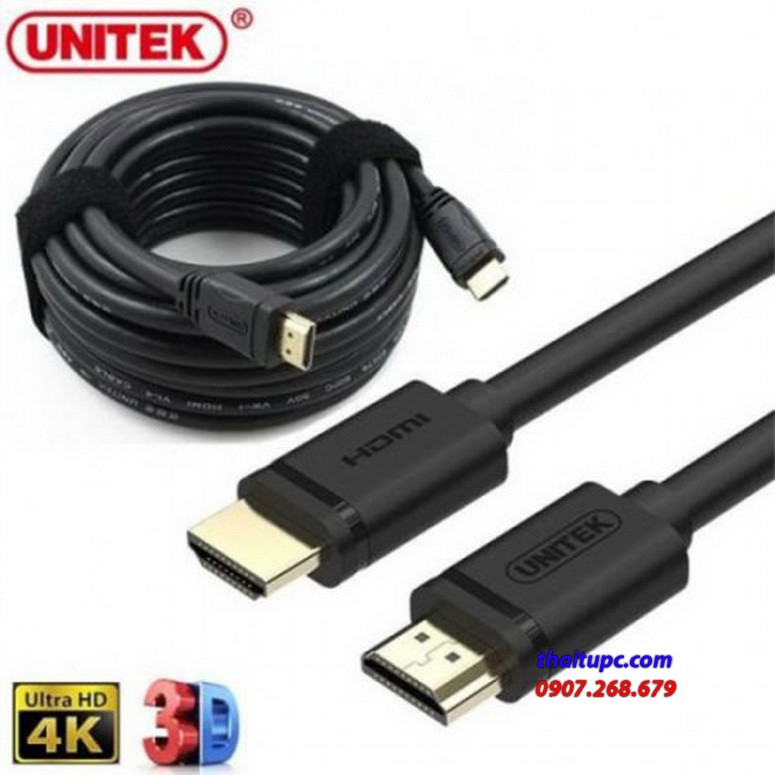 Cáp hdmi 1.4 unitek 12m yc 177m hỗ trợ 3d 4k