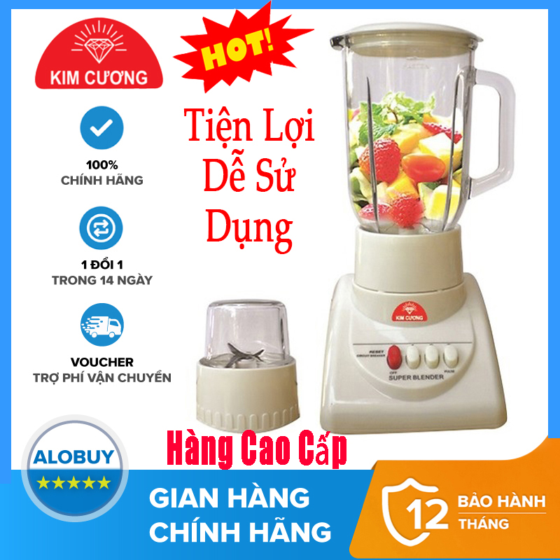 Máy xay sinh tố kim cương kc-t102 ,máy say sinh tố cối thủy tinh, công suất 350w, bảo hành 12 tháng