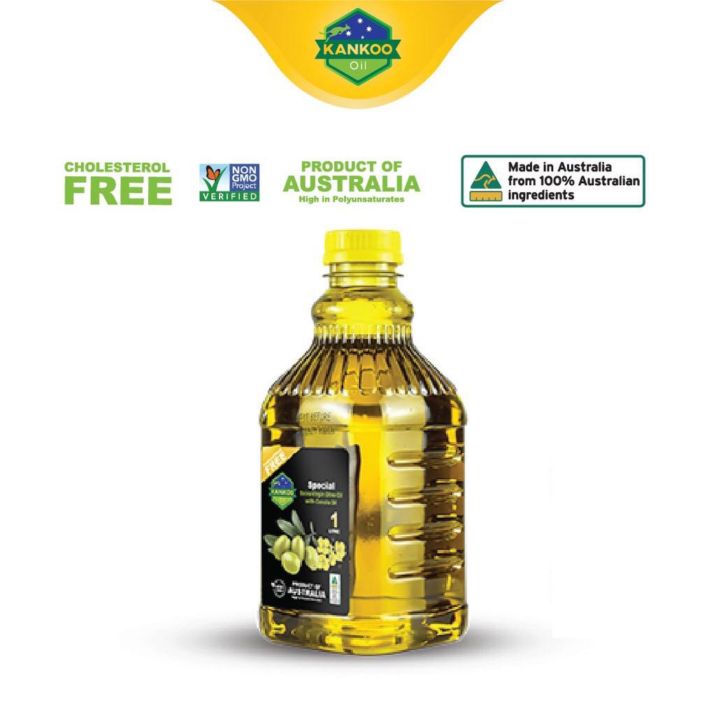 Dầu ăn oliu hạt cải nhập khẩu Úc nhãn hiệu Kankoo loại 1 lít