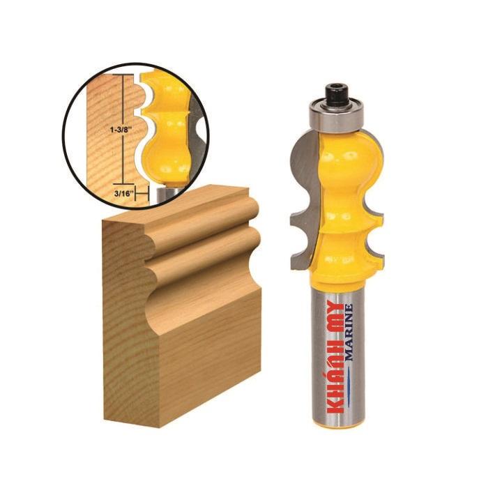 Mũi soi gỗ, mũi phay gỗ đánh chỉ khung tranh K05, cốt 12.7mm
