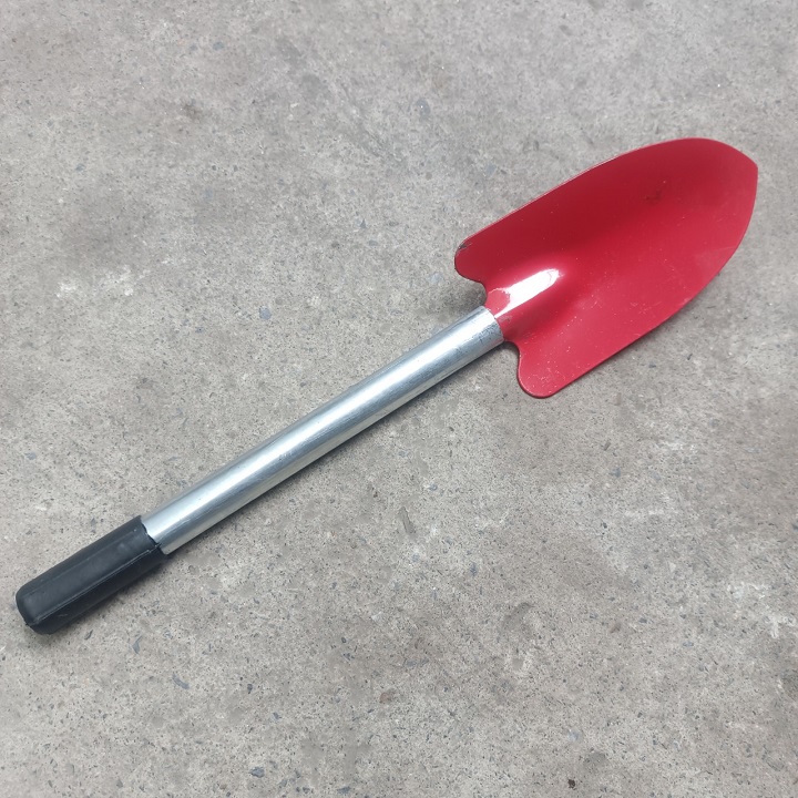 Xẻng Nhỏ Mini Xúc Đất Có Cán Sắt Mũi Màu Đỏ