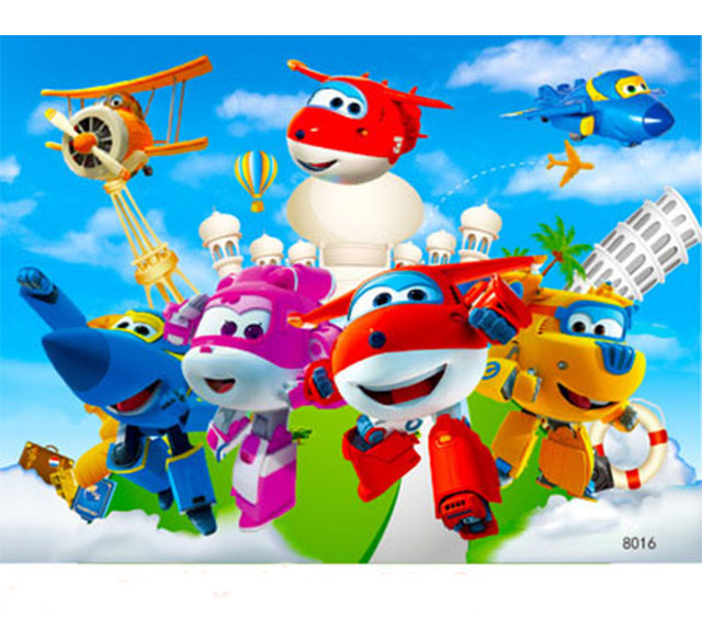 Tranh ghép hình gỗ bộ xếp hình 80 mảnh SUPER WINGS rèn tư duy cho Bé