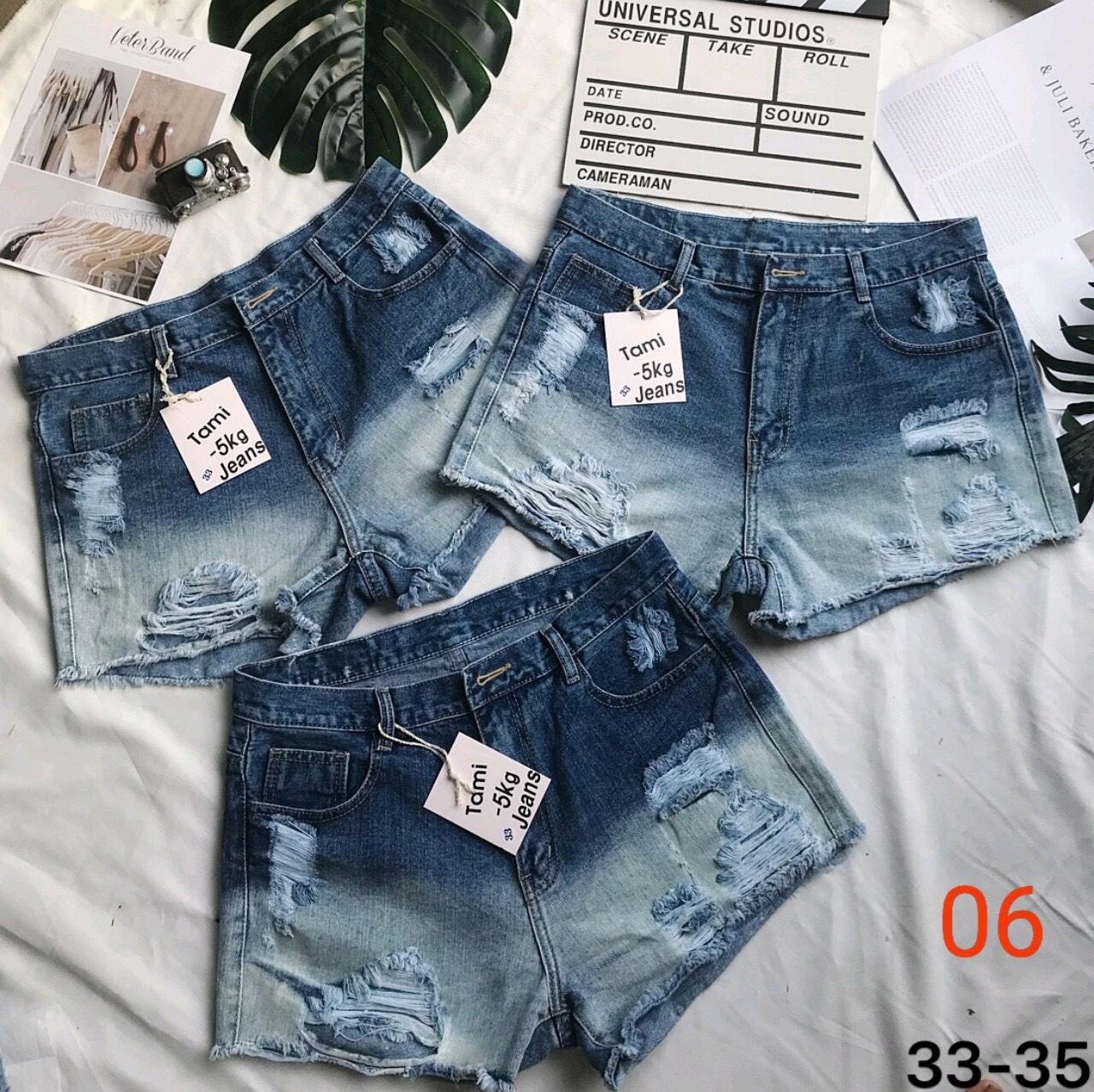 Quần short jean nữ size lớn 33-34-35