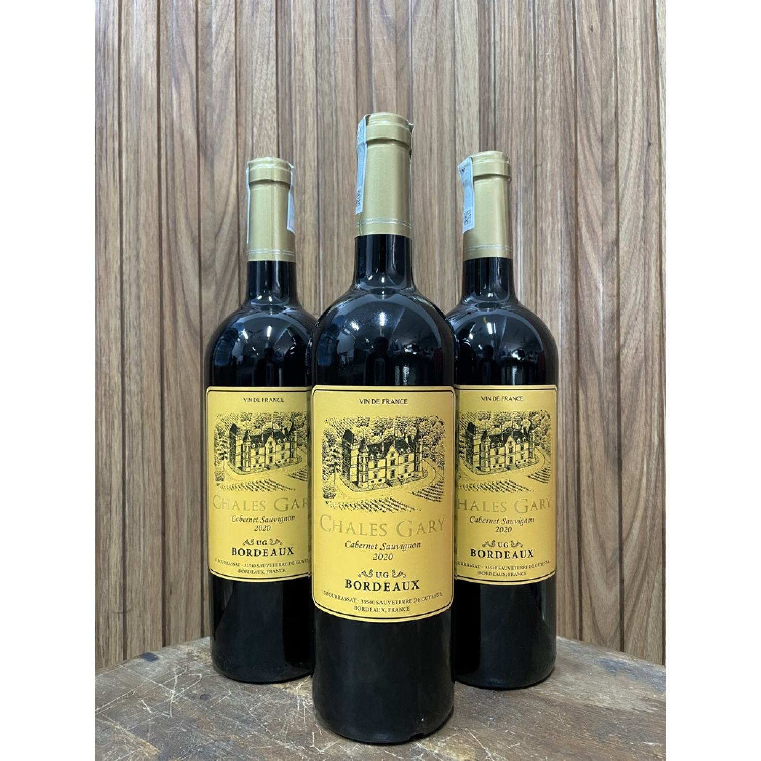 Rượυ vang Pháp đỏ Chales Gary Cabernet Sauvignon 750ml 13.5% Nhập Khẩu