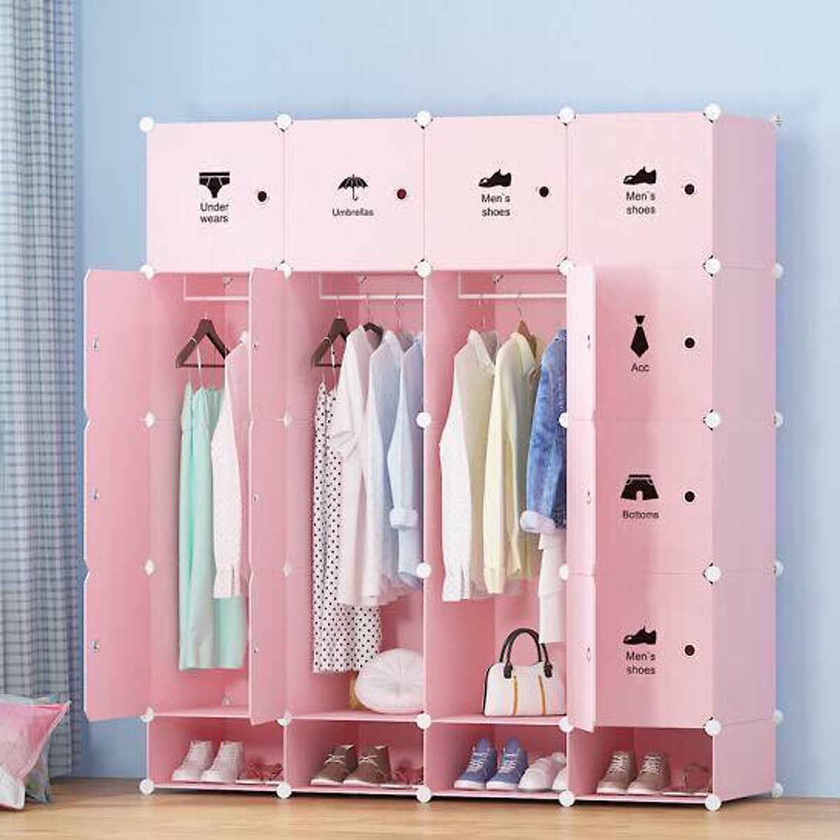[HCM]Tủ nhựa  ghép 20 ô-16N4G loại sâu 47 cm