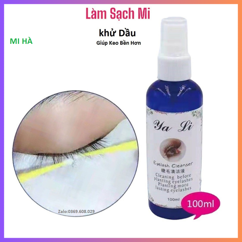 Làm Sạch Mi,Khử Dầu,Nước Tẩy Trang Vệ Sinh Mi Trước Và Sau Khi Nối_Chai Xịt Vệ Sinh Mi Khử Dầu Giúp Keo Bám Mi Bền Hơn
