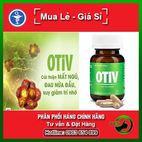 [HCM]Otiv hộp 30 viên - Cải thiện mất ngủ đau nửa đầu tăng cường trí nhớ