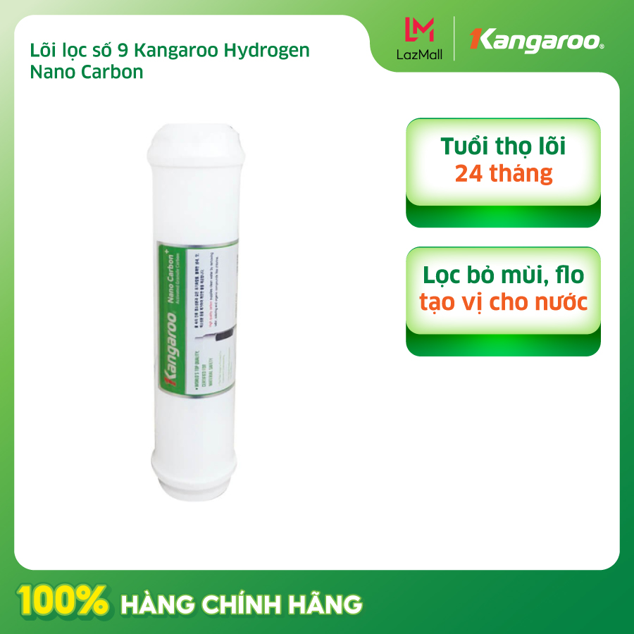 Lõi lọc số 9 Kangaroo - Nano Carbon - Hàng chính hãng