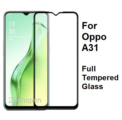 Kính cường lực Oppo A31 (Full Màn, Full Keo)