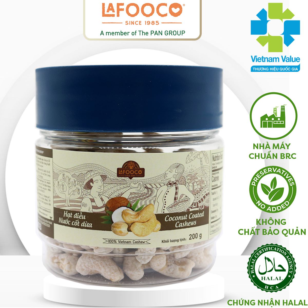 Lafooco hạt điều nước cốt dừa 200g