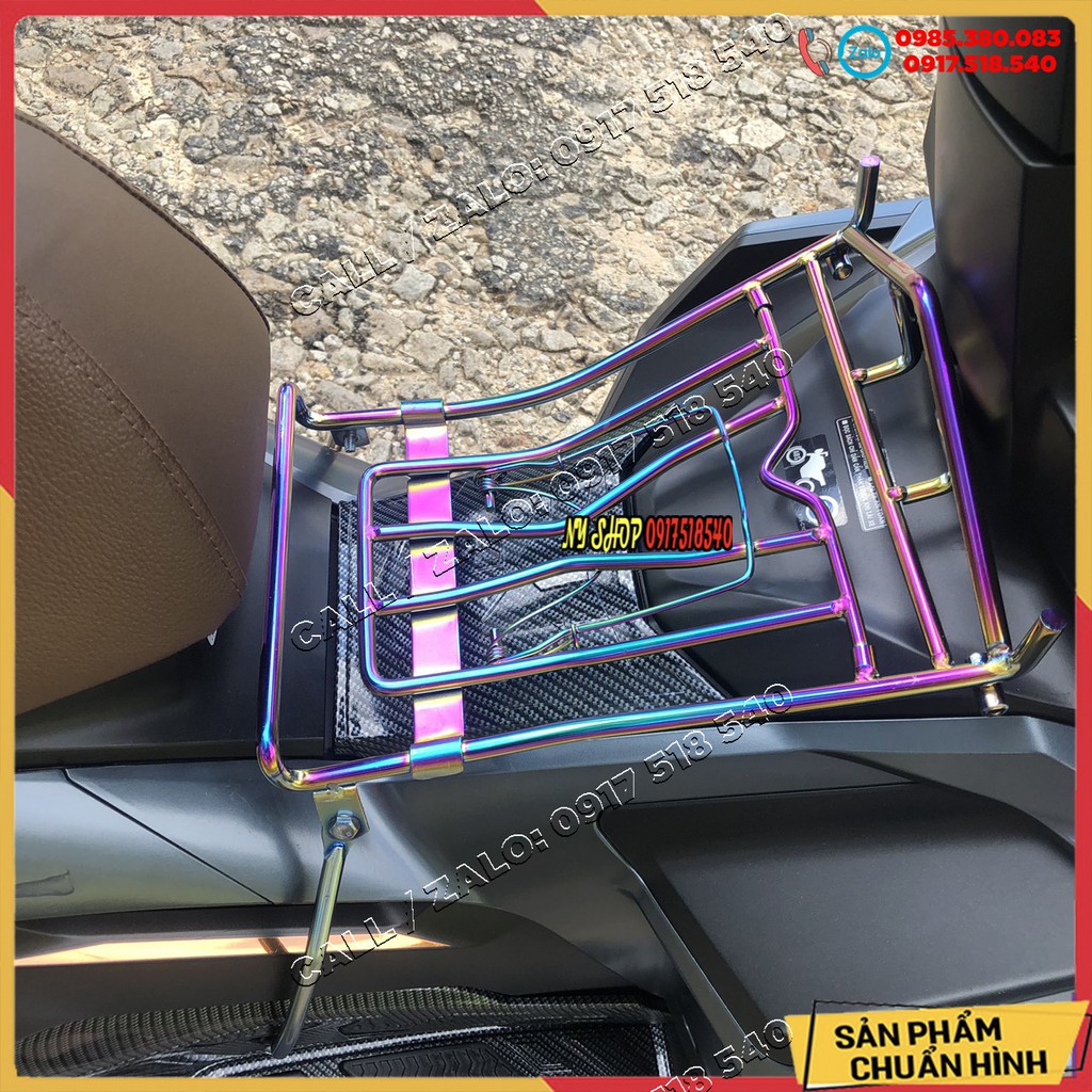 BAGA AB 2020 - 2021 INOX XI MÀU TITAN 10 LY DẦY ĐẸP (AIR BLADE 2020 - 2021)