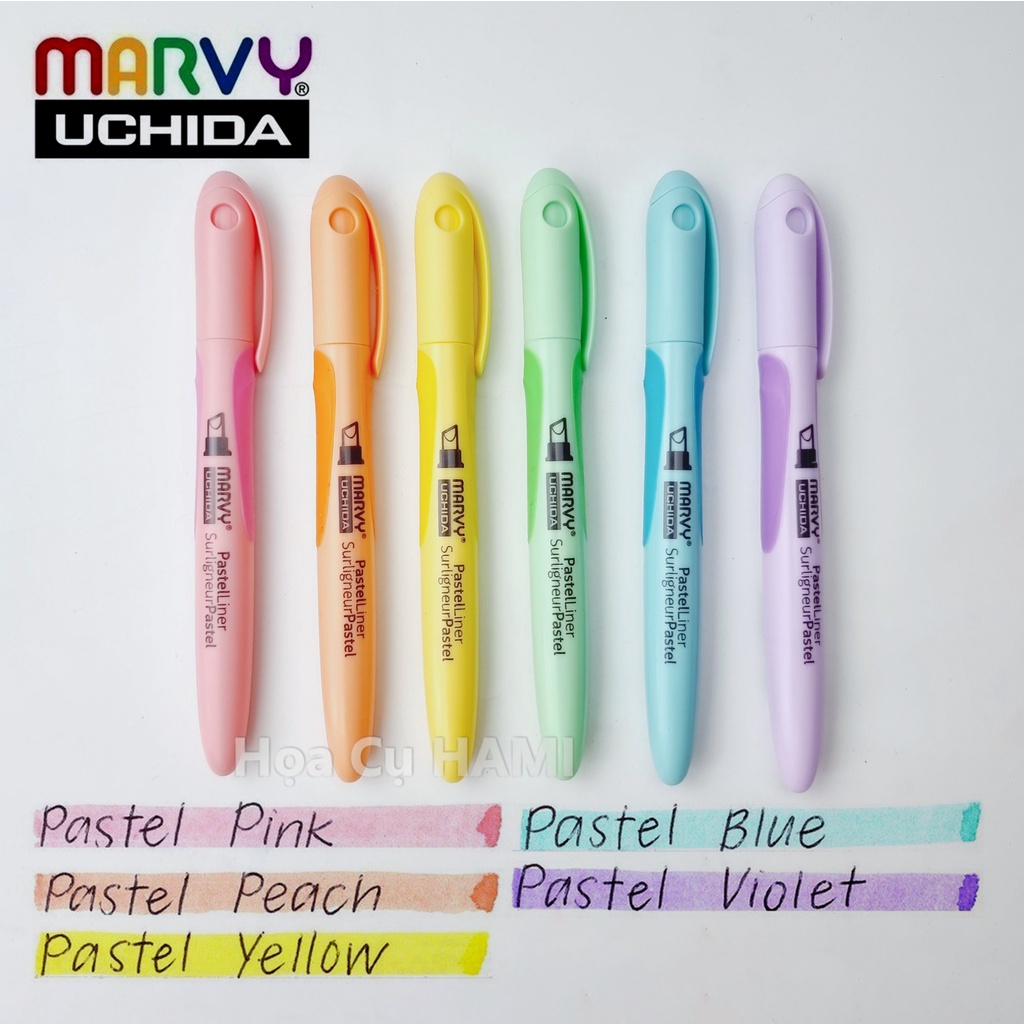 Bút dạ quang tone pastel Marvy