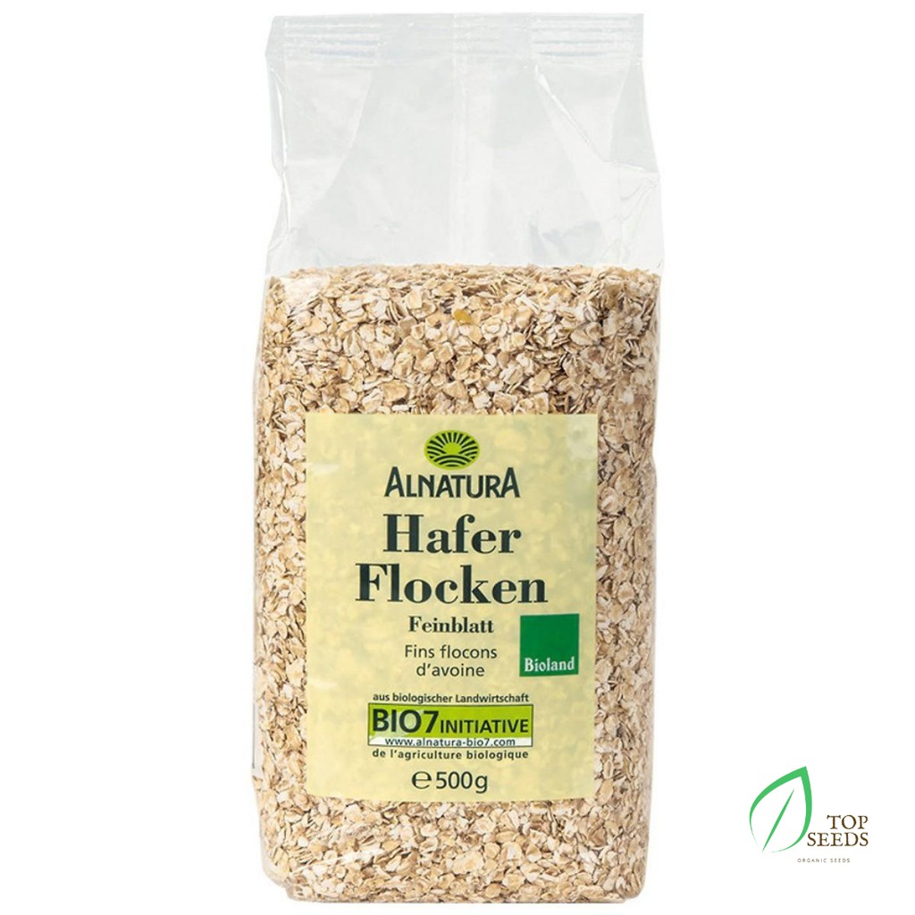Yến mạch tươi nguyên chất Hafer Flocken 500gr của Đức. - 500g Cán Vỡ