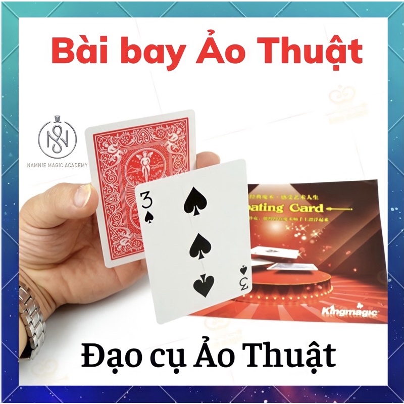 Ảo thuật lá bài bay lơ lửng, đồ đạo cụ đường phố, đồ chơi sáng tạo, thông minh cho bé, hover card magic trick