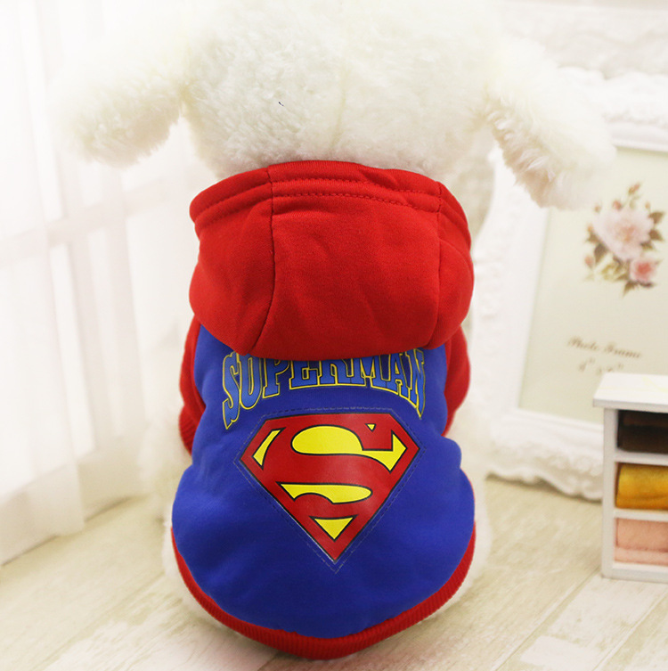 [HOÀN TIỀN 10%]Áo Supper Man dành cho thú cưng từ 1-40kg -  CutePets