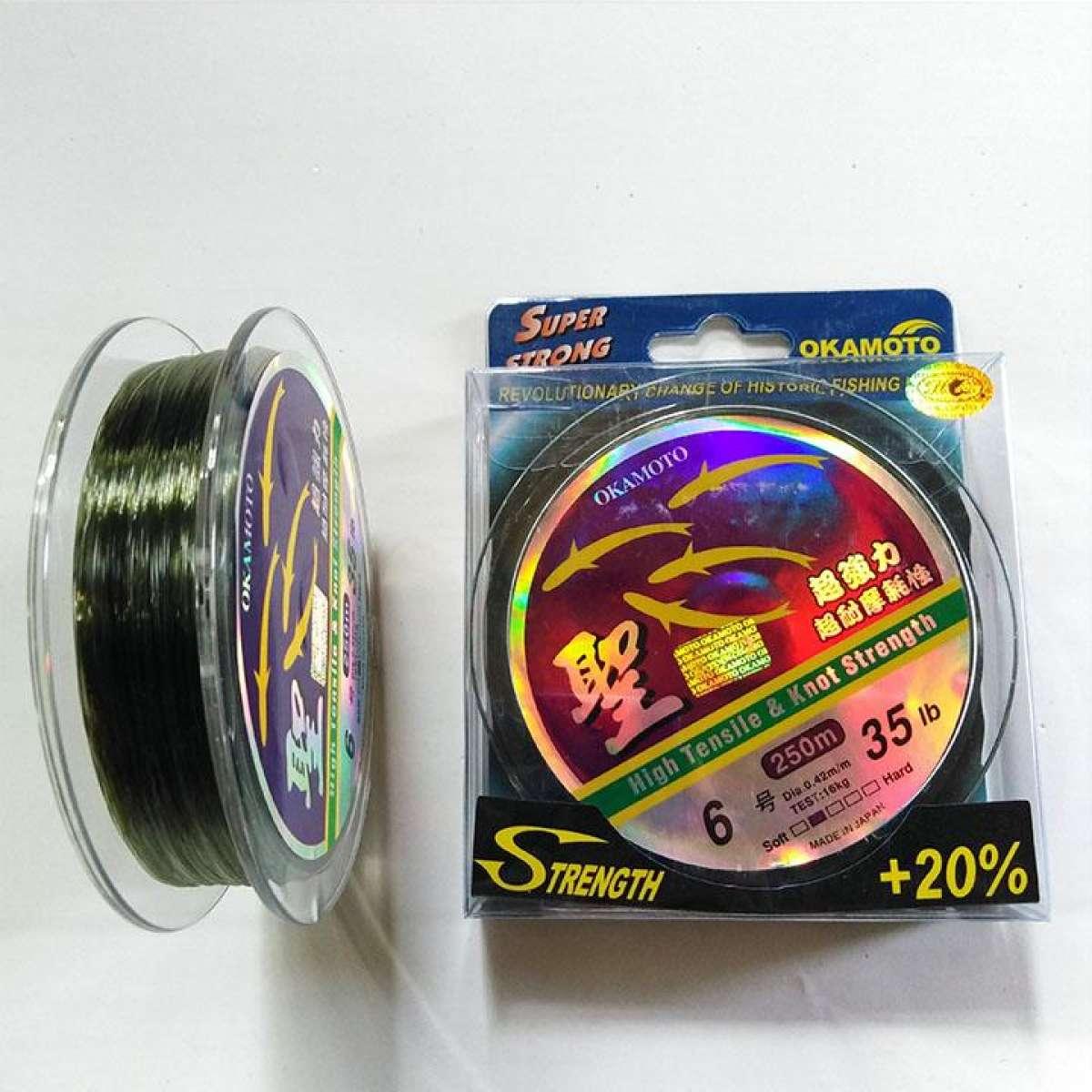 [Giá Hủy Diệt] Cước câu cá okamoto cước 4 con cá cước thánh. Kích thước chính xác của sản phẩm này là: Số 3 ( thế giới cần câu ) - Thanh lý hàng tồn - đại hạ giá big sale cực hot