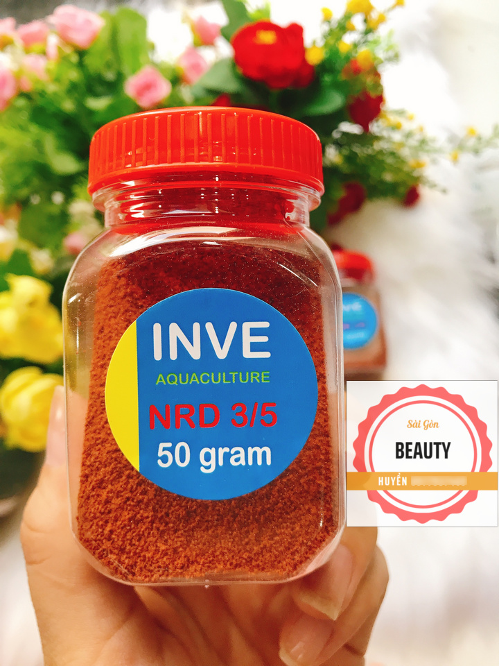 1 hủ Cám Thái Inve 3/5, 1 Hủ 50g, Thức Ăn Cá Cảnh, Cám Cá Con, Cá 7 Màu, Betta, cá thủy sinh