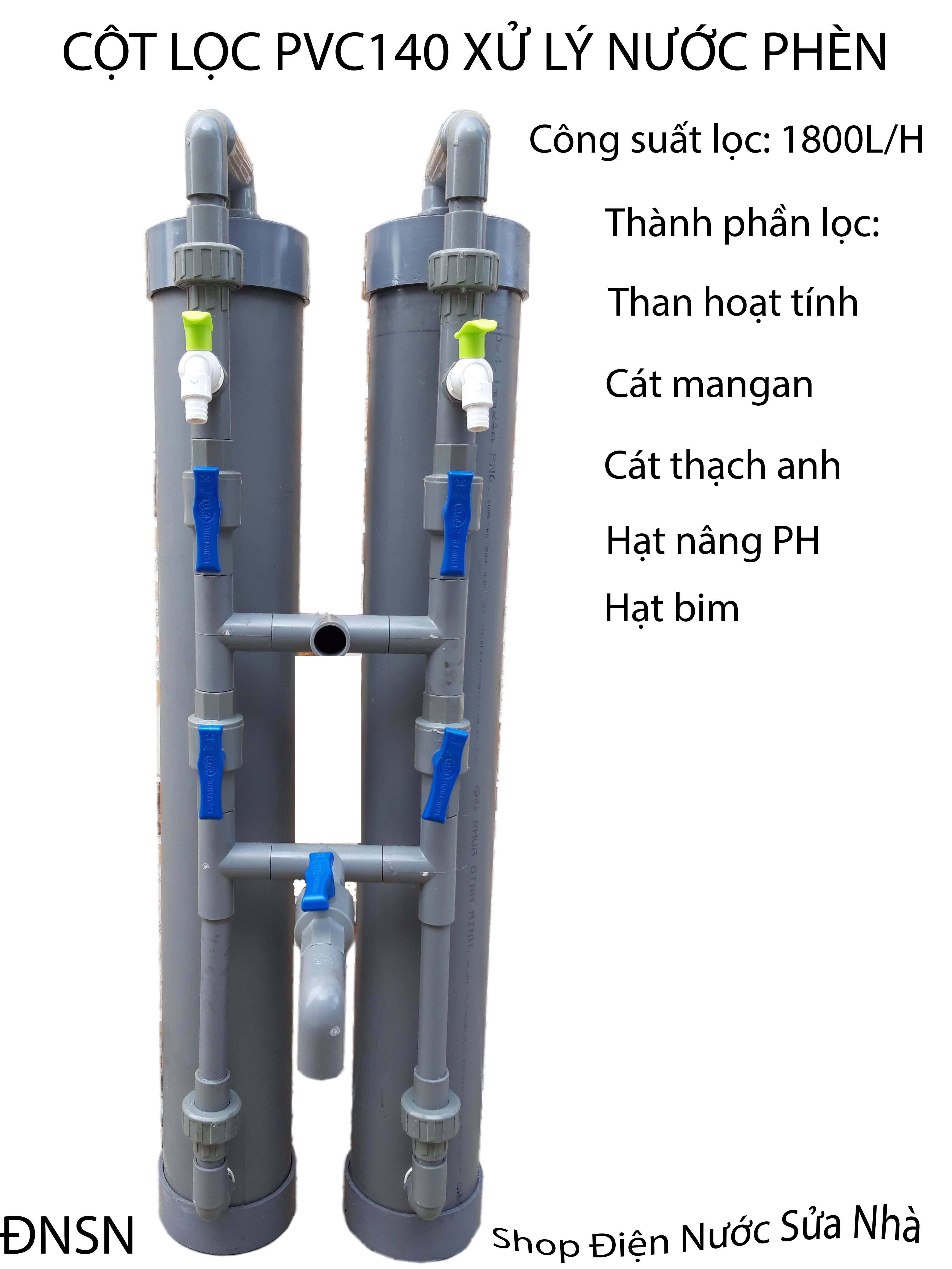 [HCM]Máy lọc nước cột lọc xử lý phèn giếng khoan sản phẩm shop Điện Nước Sửa Nhà