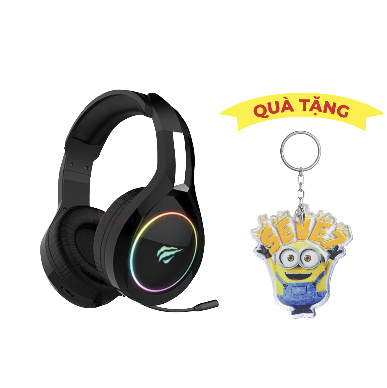 Tai Nghe HEADPHONE HAVIT GAMING HV-H2232D - Đen - Micro Khử Ồn Tích Hợp - Chính Hãng BH 12 Tháng - SEVE7