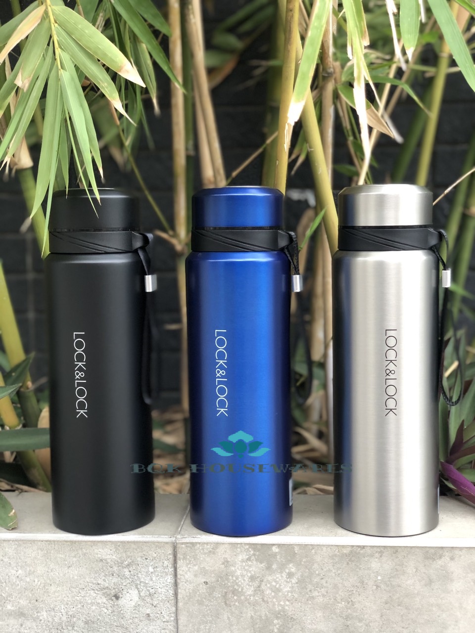[HCM]Bình Giữ Nhiệt Lock&Lock  Thép Không Gỉ Vacuum Bottle LHC6180FU LHC6180 LHC6180BLK LHC6180SLV