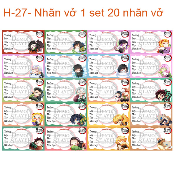 Mua Nhãn vở Haikyuu 20-100 nhãn khác nhau/nhãn dán anime Haikyuu - 60 nhãn  tại MPPshop | Tiki