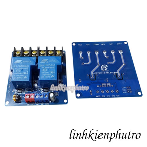Module 2 relay 12v - 30a kích high/low htc