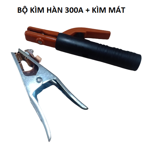 Bộ sản phẩm kìm hàn que 300A-kìm kẹp mát cho máy hàn