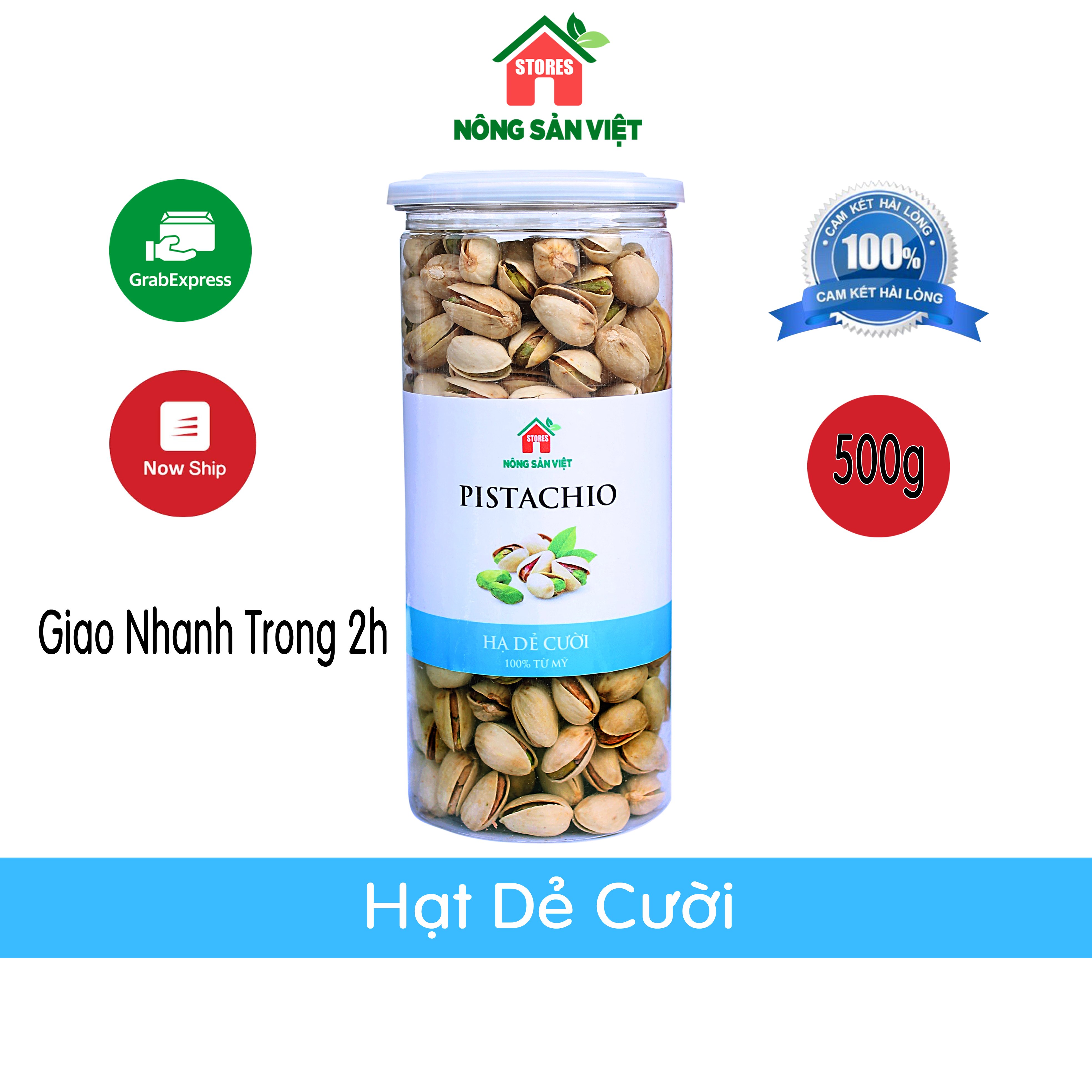 Hạt dẻ cười mỹ không tẩy trắng hộp 500gr đặc biệt thơm ngon