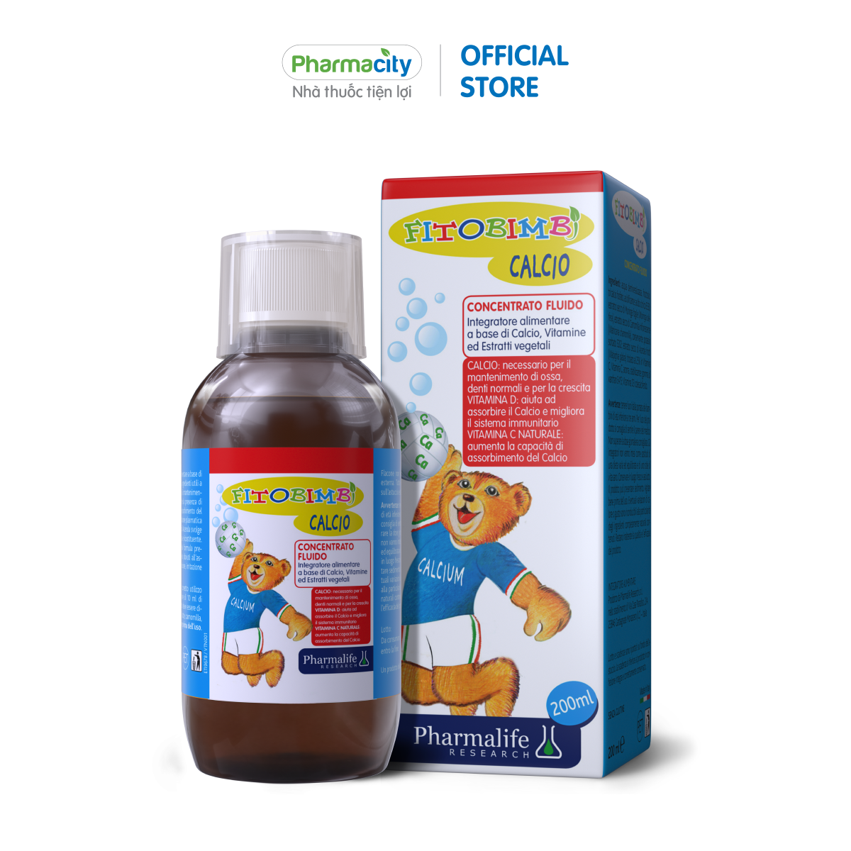 Thực phẩm bảo vệ sức khỏe bổ sung calci cho trẻ em Pharmalife-Calcio