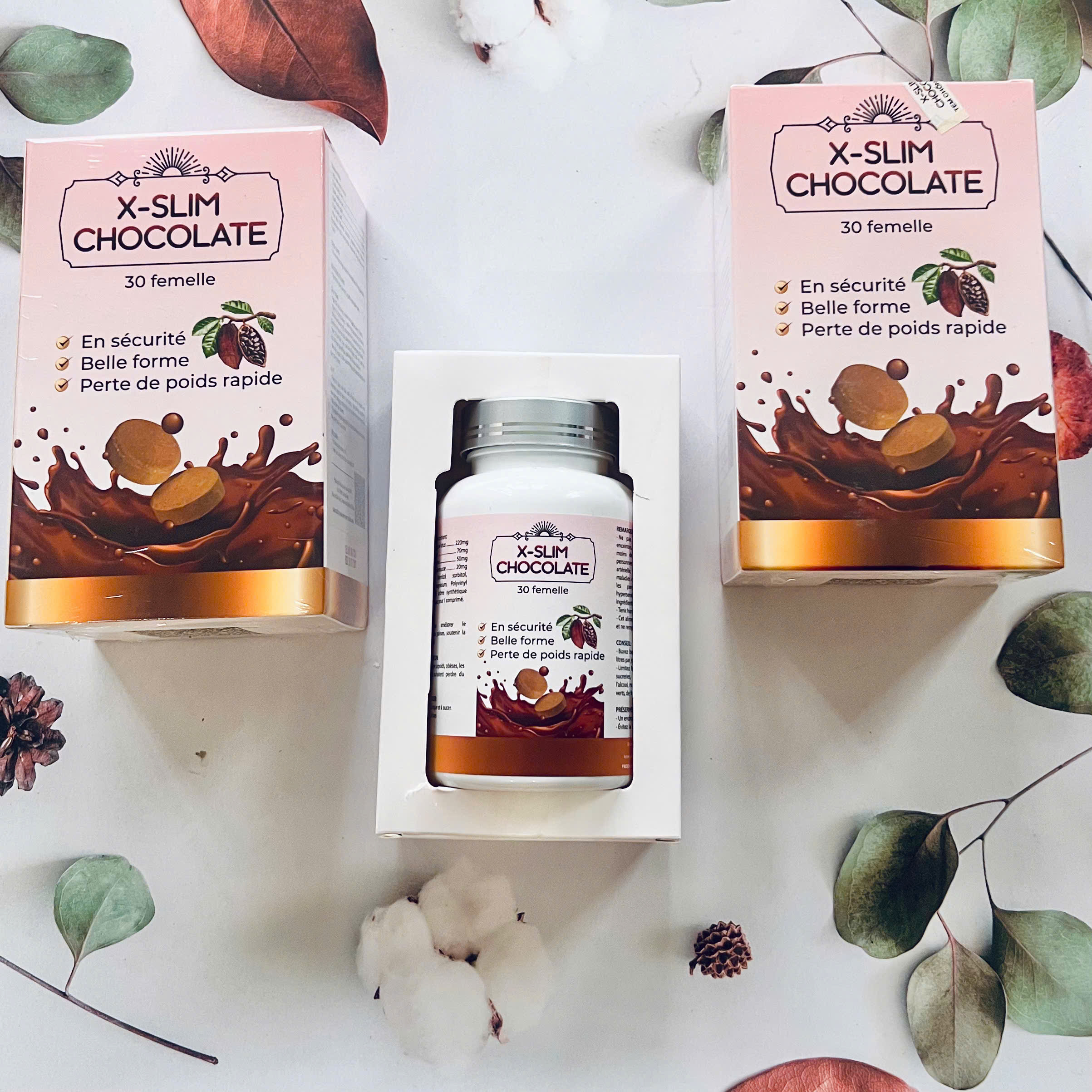 Kẹo Socola Giảm Cân Công Nghệ Pháp Đào Thải Mỡ Slim (30 viên/hộp chính hãng )